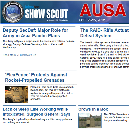 AUSA ShowScout Screenshot